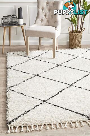 Saffron 22 White Rug 290X200CM  - SAF-22-WHT-290X200