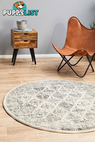 Century 999 Grey Round Rug 200X200CM  - CEN-999-GREY-200X200