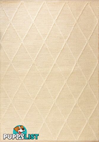 Diamond Cream Felted Wool Rug 240 x 320CM  - DCOLOMBO-CREAM