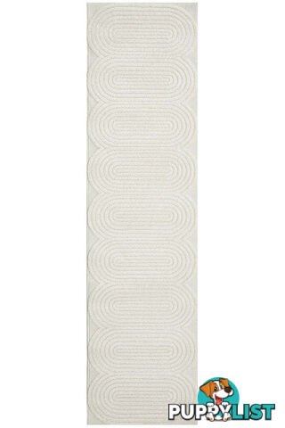 Lotus Carl White Runner Rug 300X80CM  - LOT-CARL-WHITE-300X80