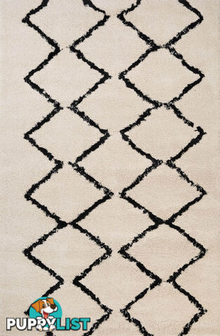 Luana 7 Ivory Charcoal Rug 160 x 230CM  - BLUANA701-IVORYCHAR