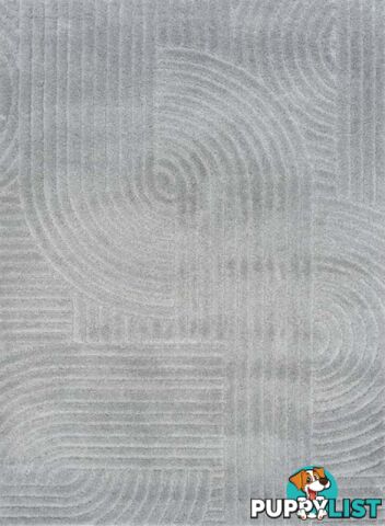 Marli Light Grey Retro Rug 240x320cm  - DMARLI12417-LTGREY