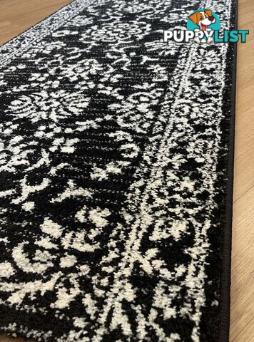 Seville Traditional Hallway Runner 80CM Wide 12M  - Axon-614682-black