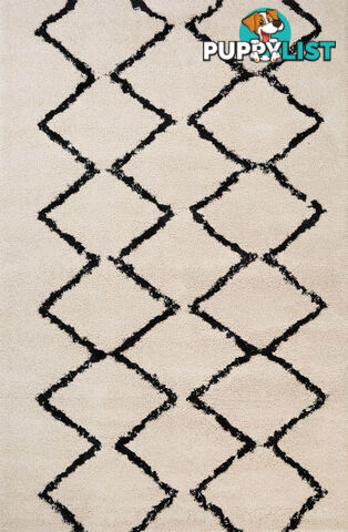 Luana 7 Ivory Charcoal Rug 240 x 320CM  - DLUANA701-IVORYCHAR