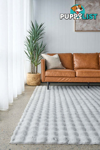 Bubble Silver - Machine Washable Rug 200X200CM  - BUB-SILVER-200X200