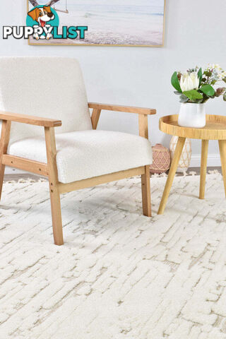 Mia Cream Rug 100x300cm  - MIA-A1327A-BEIGE-100X300