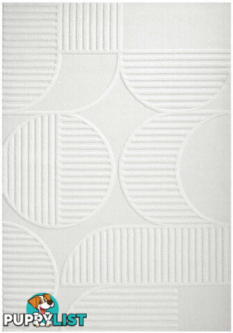 Lotus Leo White Rug 300X80CM  - LOT-LEO-WHITE-300X80