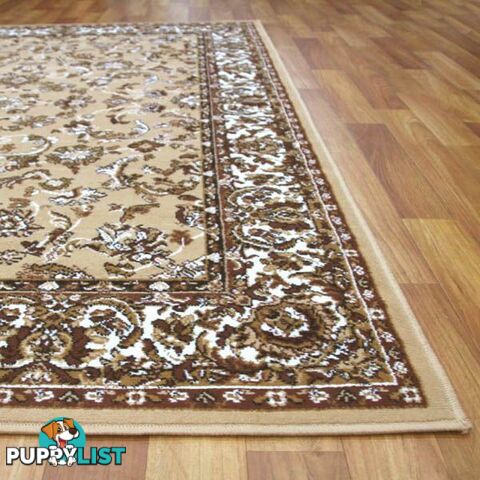 Traditional All Over Pattern Rug Beige 230x160cm  - BCF-4230-B55