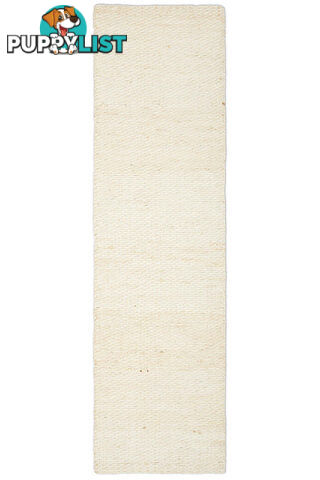 Jive White Runner Rug 300X80CM  - HIVE-WHT-300X80