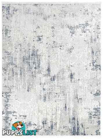 Narora White Belle Rug 80X300CM  - ARORA-27084A-BLUE-CREAM-80X300