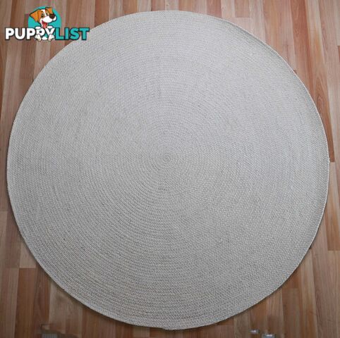 Cara Ivory Round Rug 200 Circle  - CORACIRC-200-IVORY