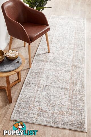 Mayfair Lorissa Silver Runner Rug 400X80CM  - MAY-LOR-SIL-400X80