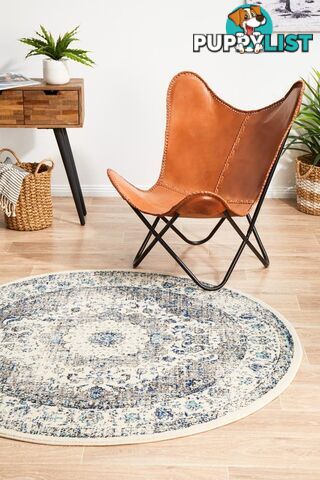 Evoke Mist White Transitional Round Rug 240X240CM  - EVO-251-WHI-240X240