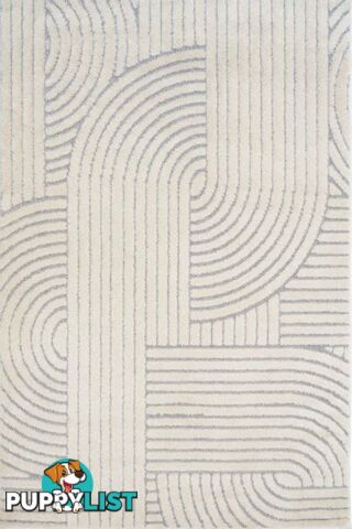 Marli Ivory light Grey Retro Rug 200x290cm  - CMARLI12417-IVOLTGRY