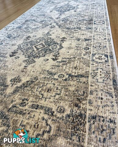 Serena Blue Grey Hallway Runner 80CM Wide 13.5M 