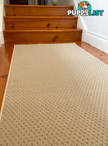 Phoenix Beige Hall Runner 67cm Wide Non Slip Backing 6.5M  - TANGO - BYRON BAY