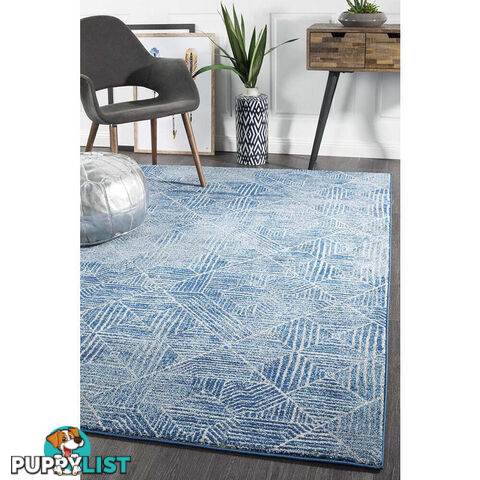 Oasis Kenza Contemporary Navy Rug 500X80cm  - OAS-457-NAVY-500X80