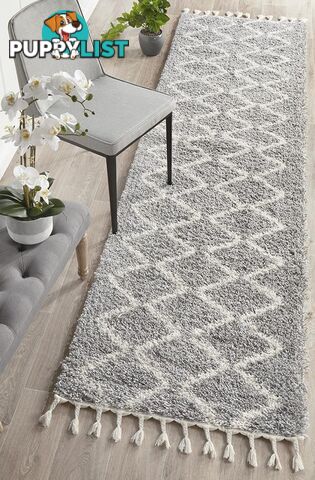 Saffron 11 Silver Runner Rug 400X80CM  - SAF-11-SIL-400X80