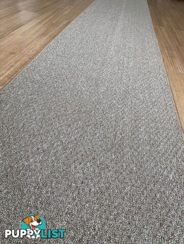 Phoenix Taupe Hall Runner 80cm Wide Non Slip Backing 7.5M  - TANGO - TAUPE 80CM