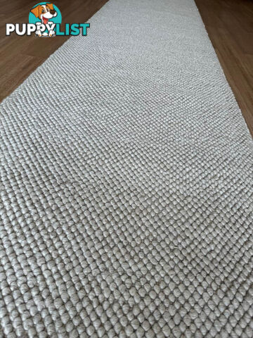 Rustica Light Beige Hallway Runner 80cm Wide 1M  - RUSTA LIGHT BEIGE 80CM