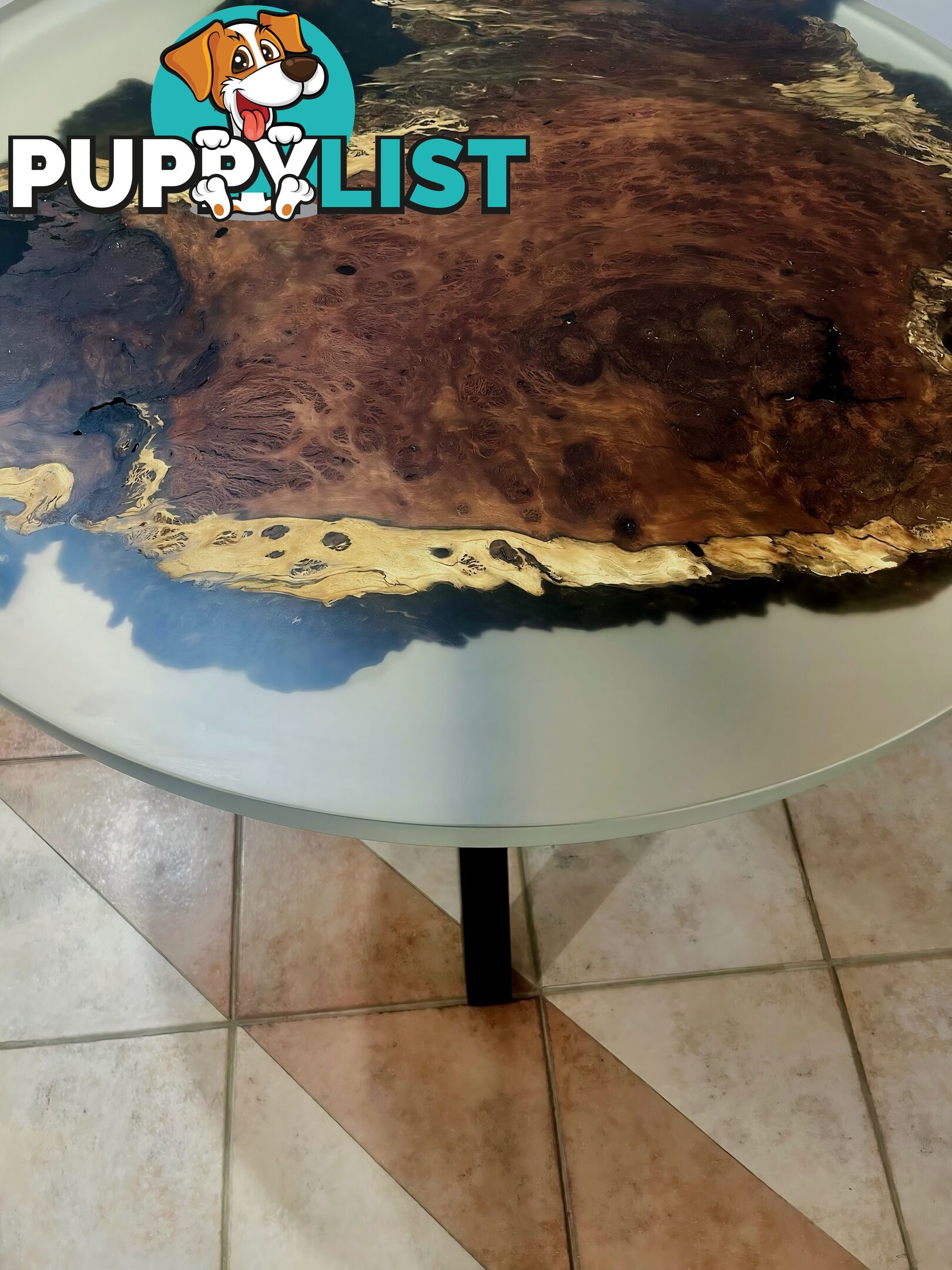 Redgum Burl Resin Table