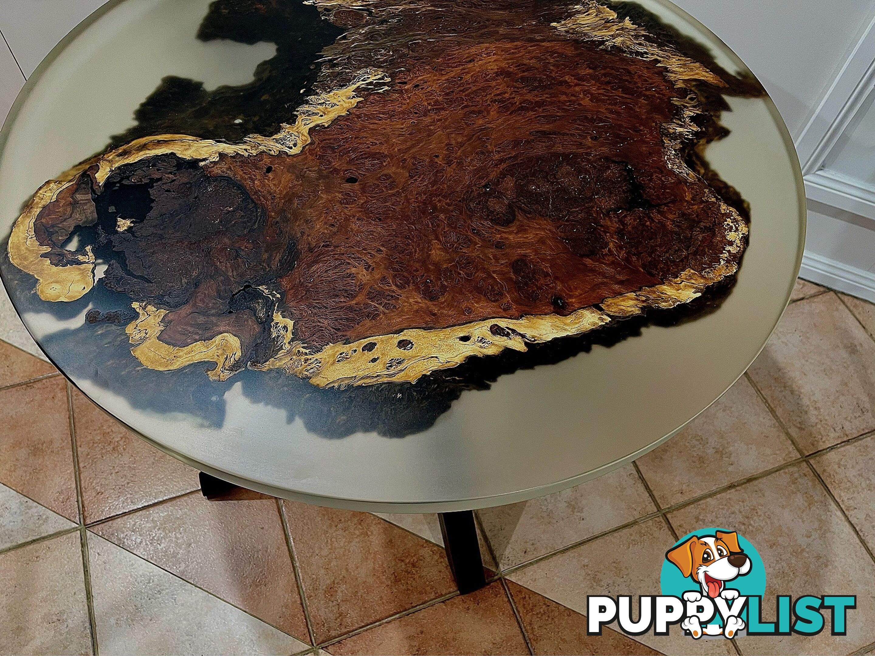 Redgum Burl Resin Table