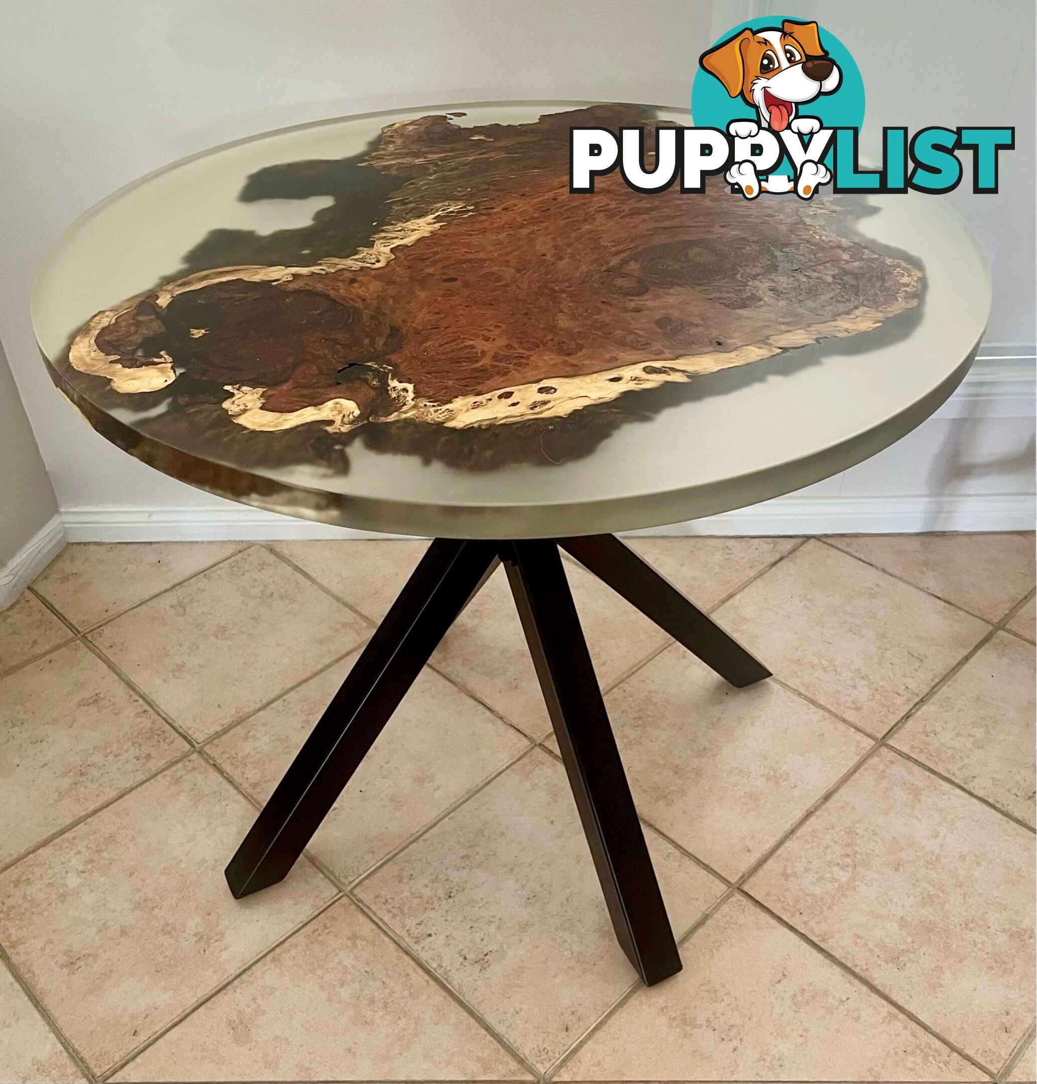 Redgum Burl Resin Table