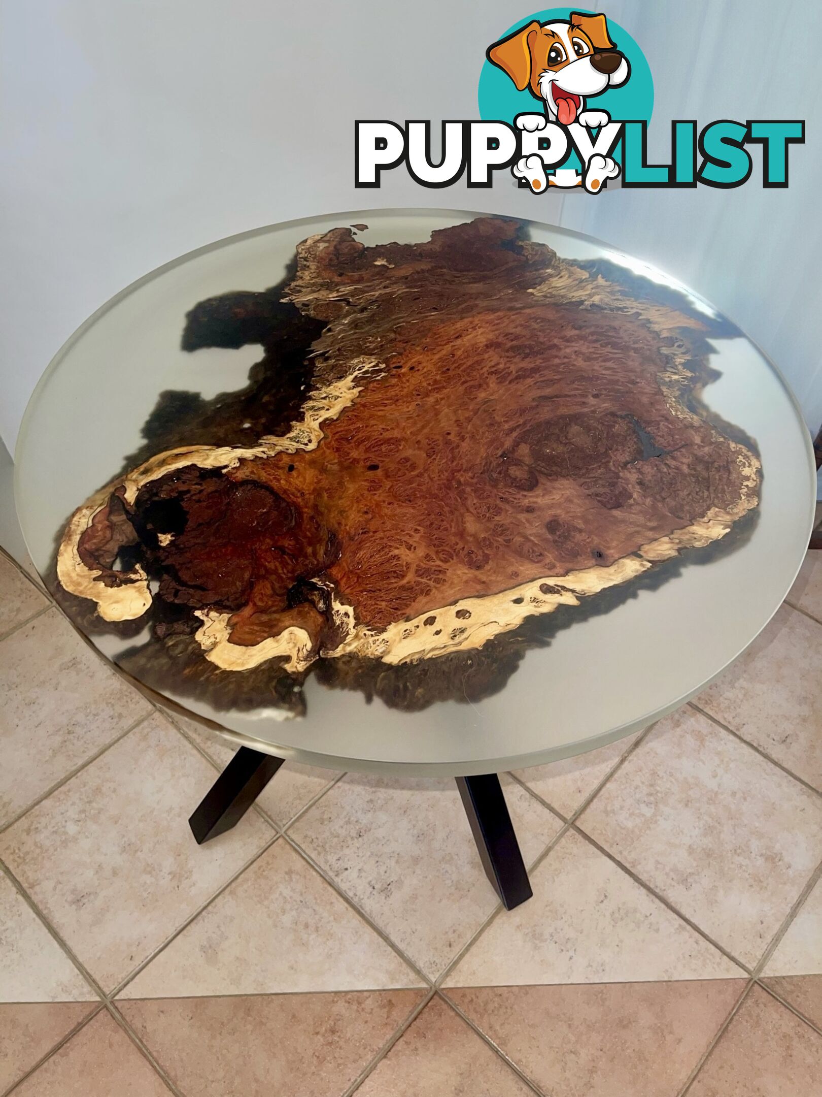 Redgum Burl Resin Table