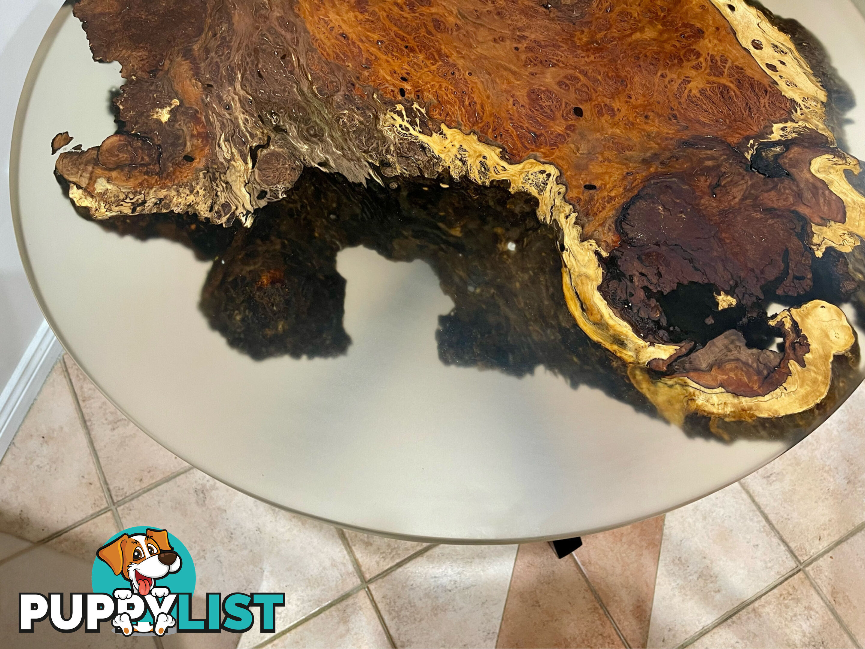 Redgum Burl Resin Table