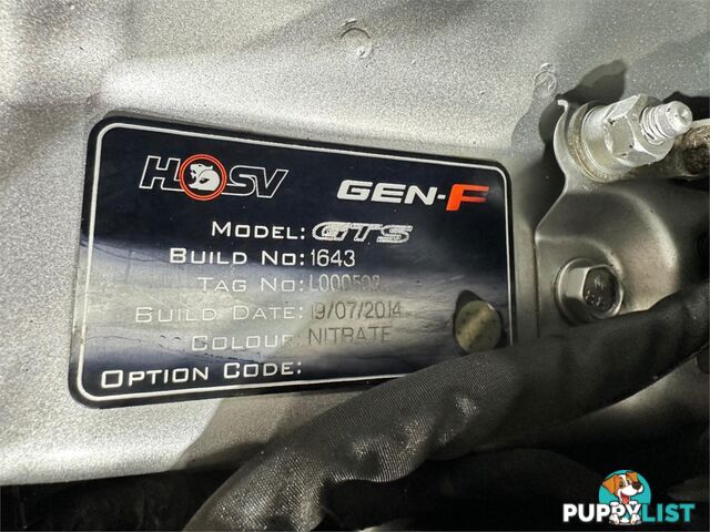2014 HOLDENSPECIALVEHICLES GTS  GEN FMY14 SEDAN