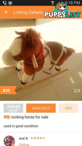 rocking horse for sale