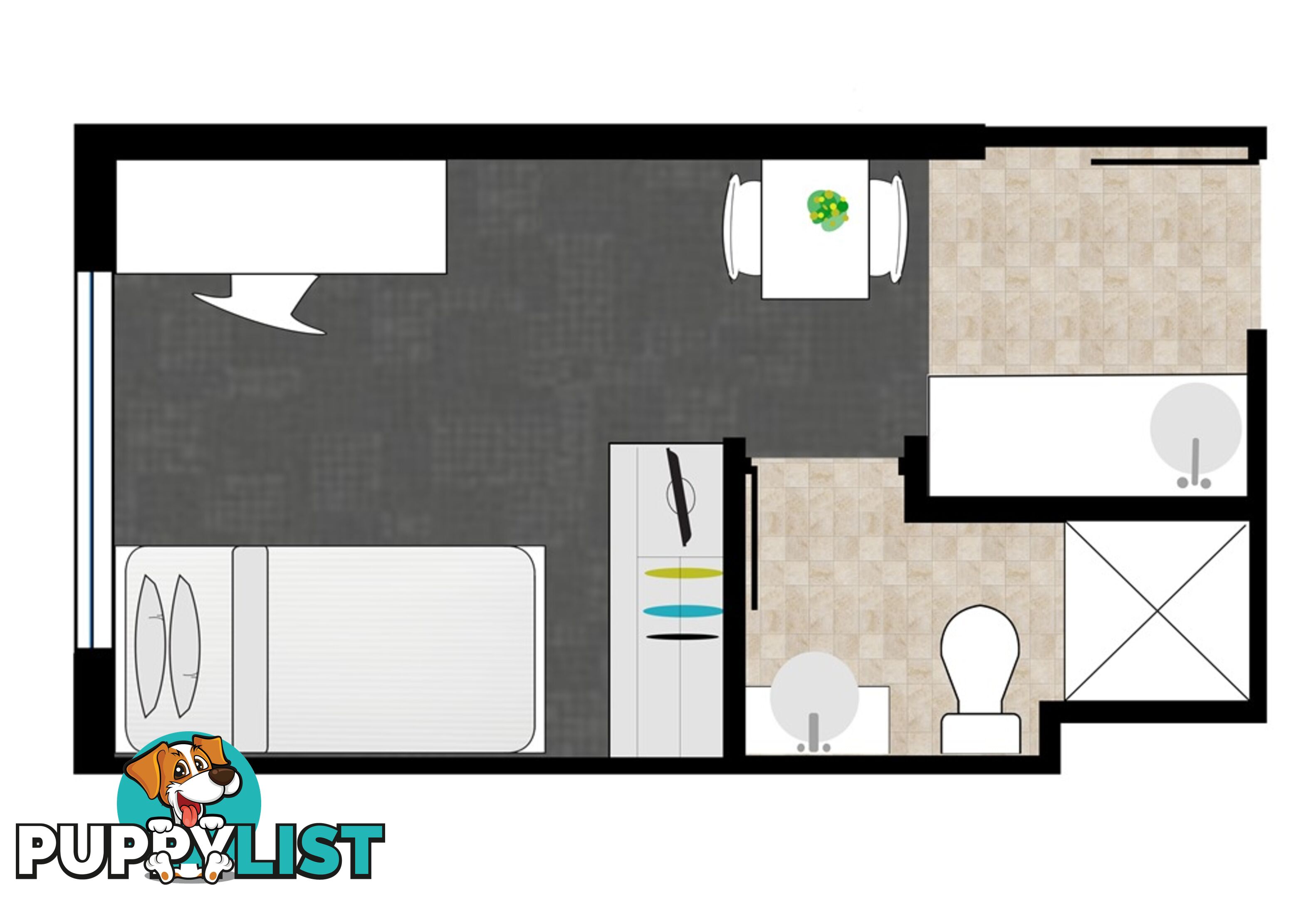 BALCONY - STUDIO SINGLE (1 PERSON) - UNILODGE ON MARGARET
