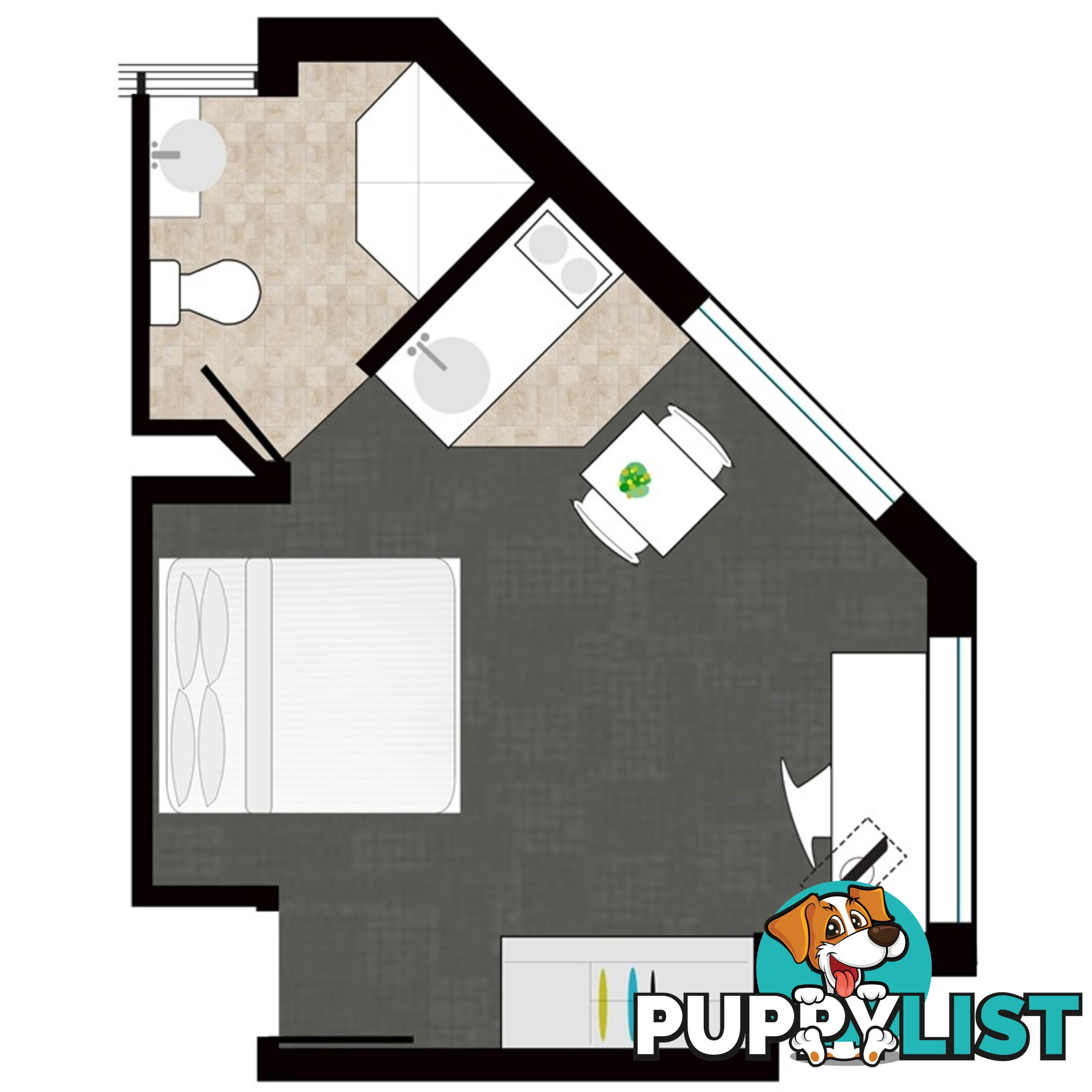 AIR-CONDITIONED - STUDIO CORNER DELUXE (1 OR 2 PERSONS) - UNILODGE ON MARGARET