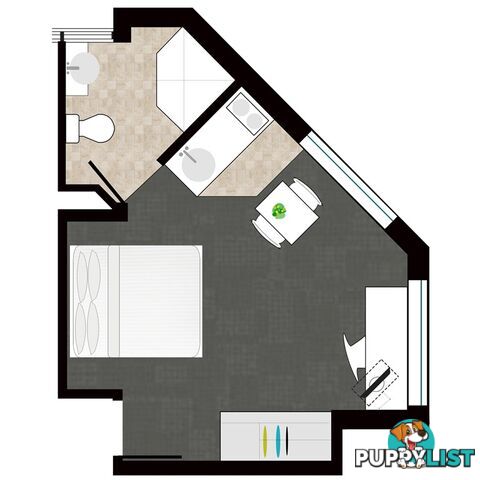 AIR-CONDITIONED - STUDIO CORNER DELUXE (1 OR 2 PERSONS) - UNILODGE ON MARGARET