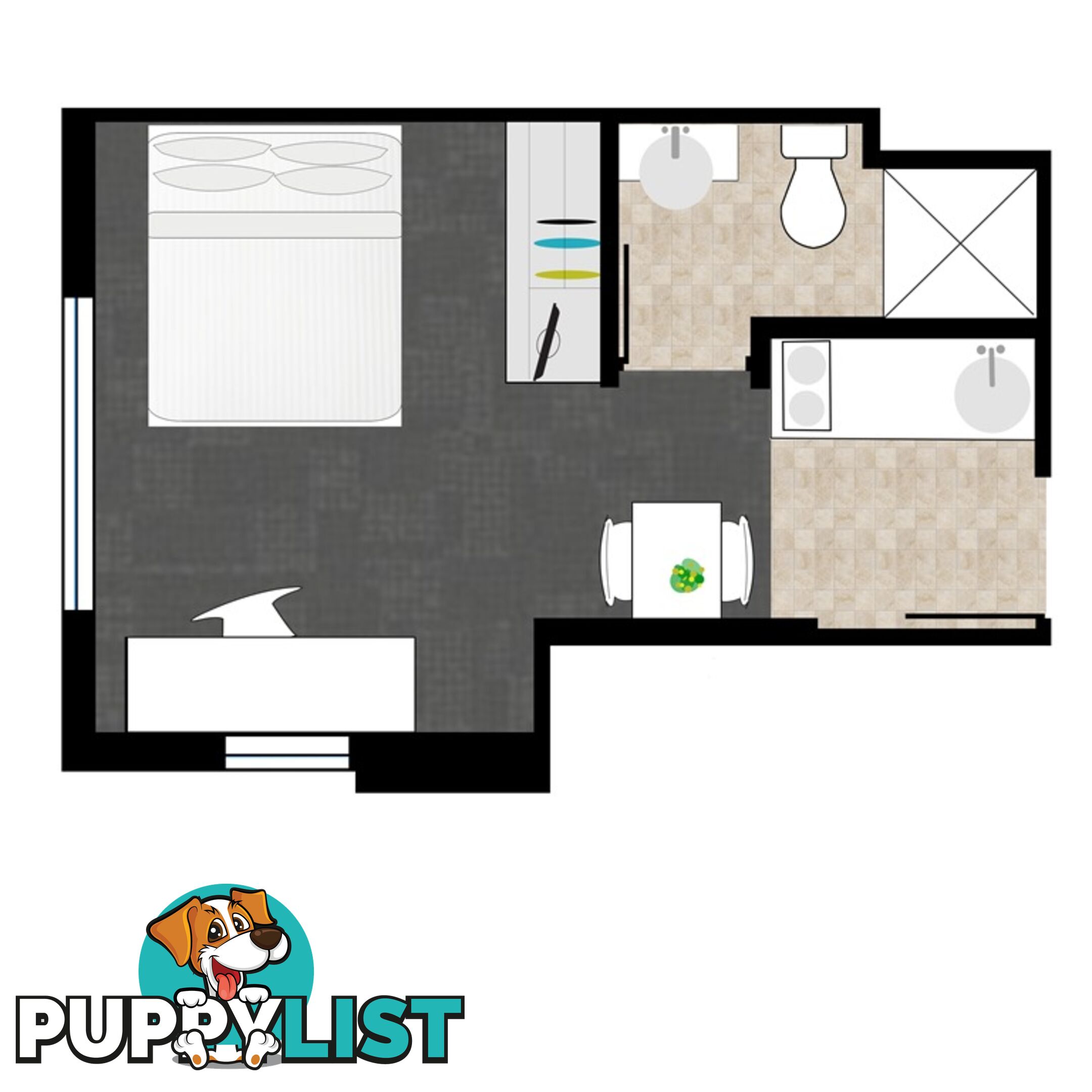 BALCONY - STUDIO DOUBLE (1 PERSON) - UNILODGE ON MARGARET