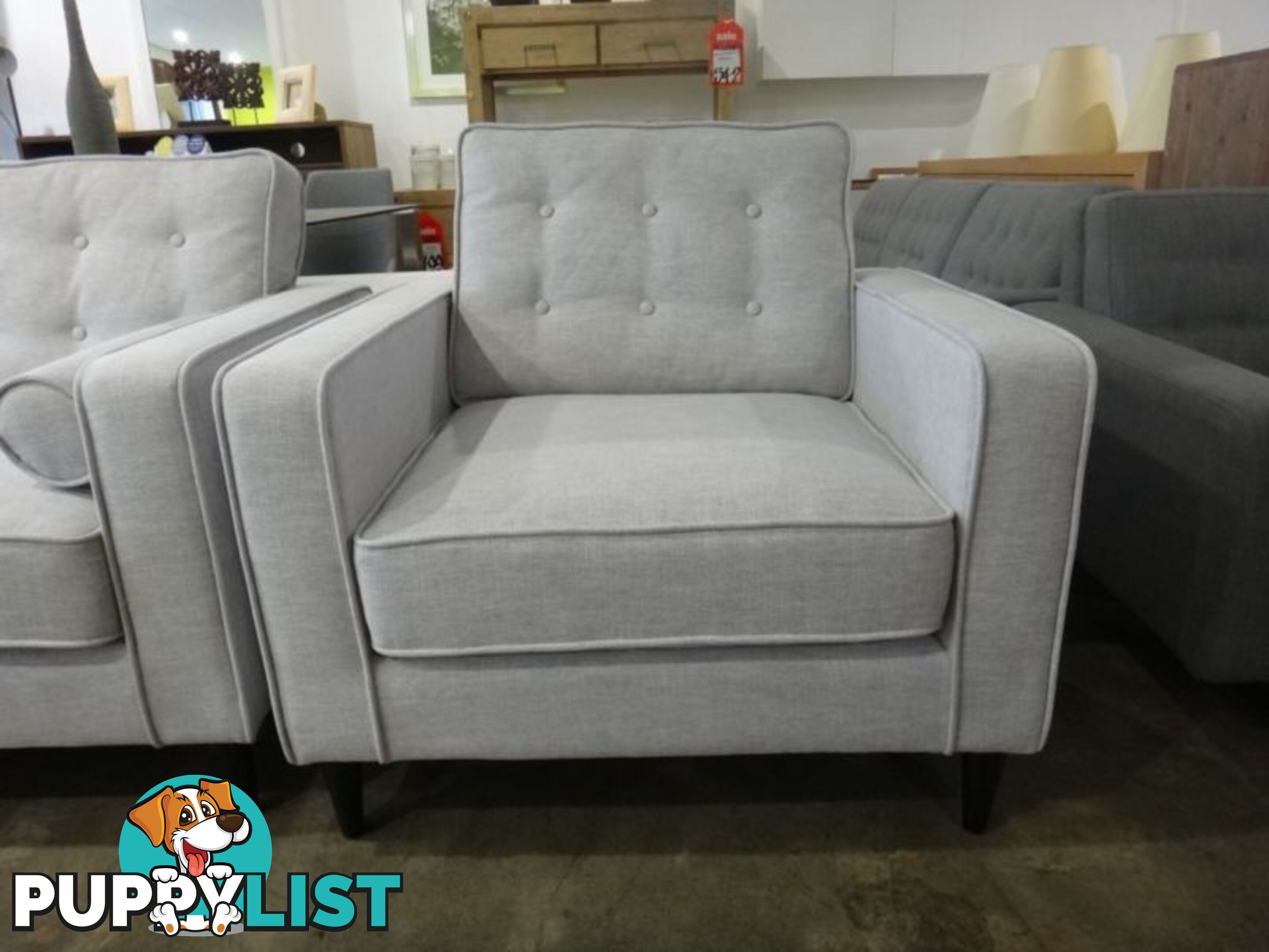 DIAMOND CITY SOFAS - 3S + 2S + AC - NEW RETRO DESIGNS 2 COLOURS