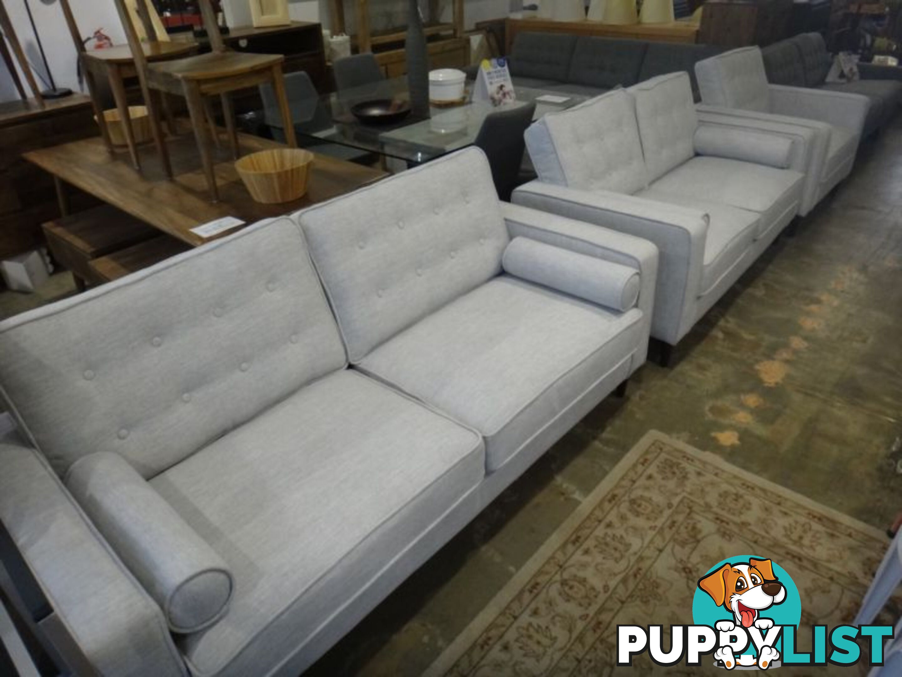 DIAMOND CITY SOFAS - 3S + 2S + AC - NEW RETRO DESIGNS 2 COLOURS