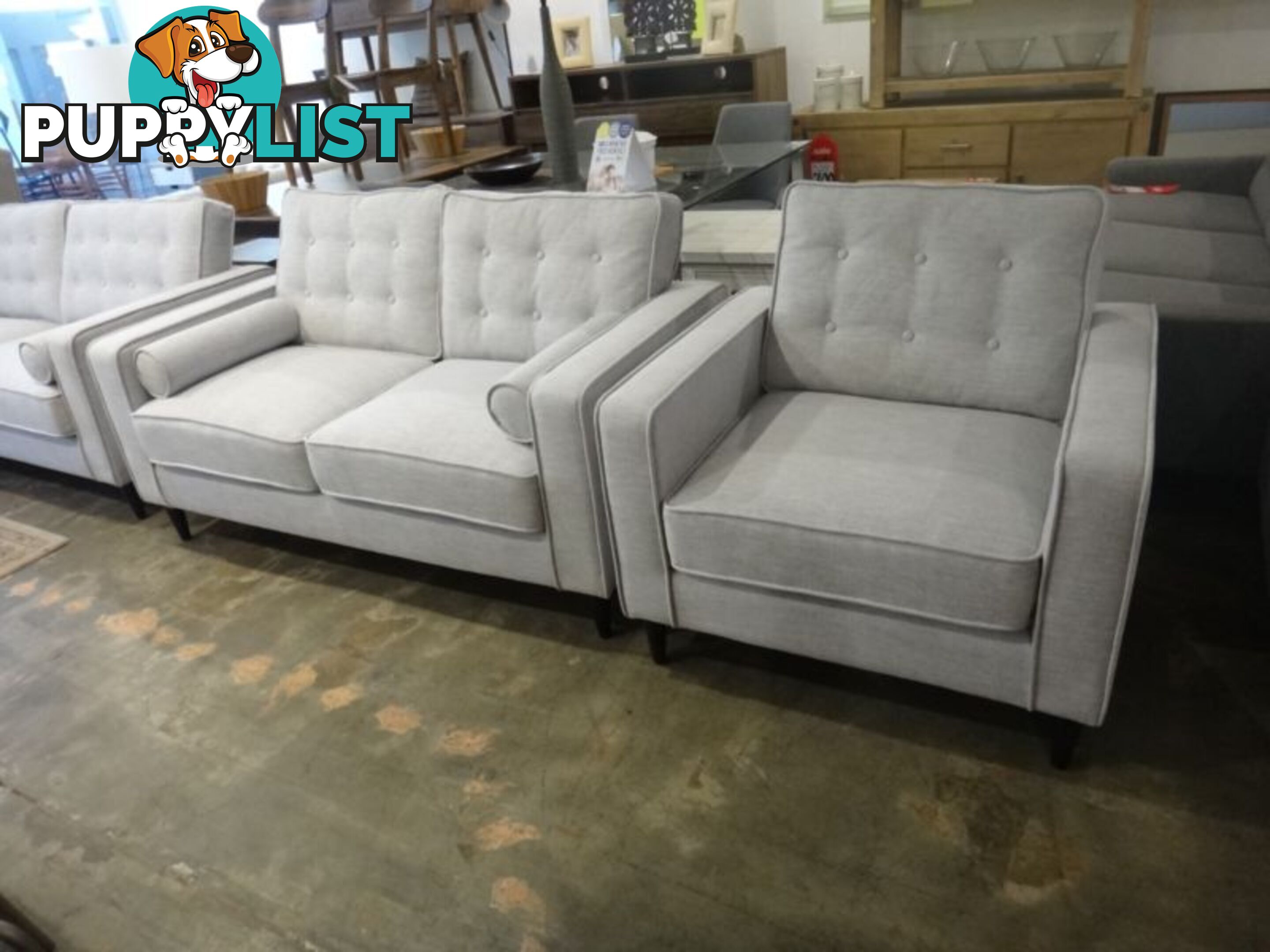 DIAMOND CITY SOFAS - 3S + 2S + AC - NEW RETRO DESIGNS 2 COLOURS