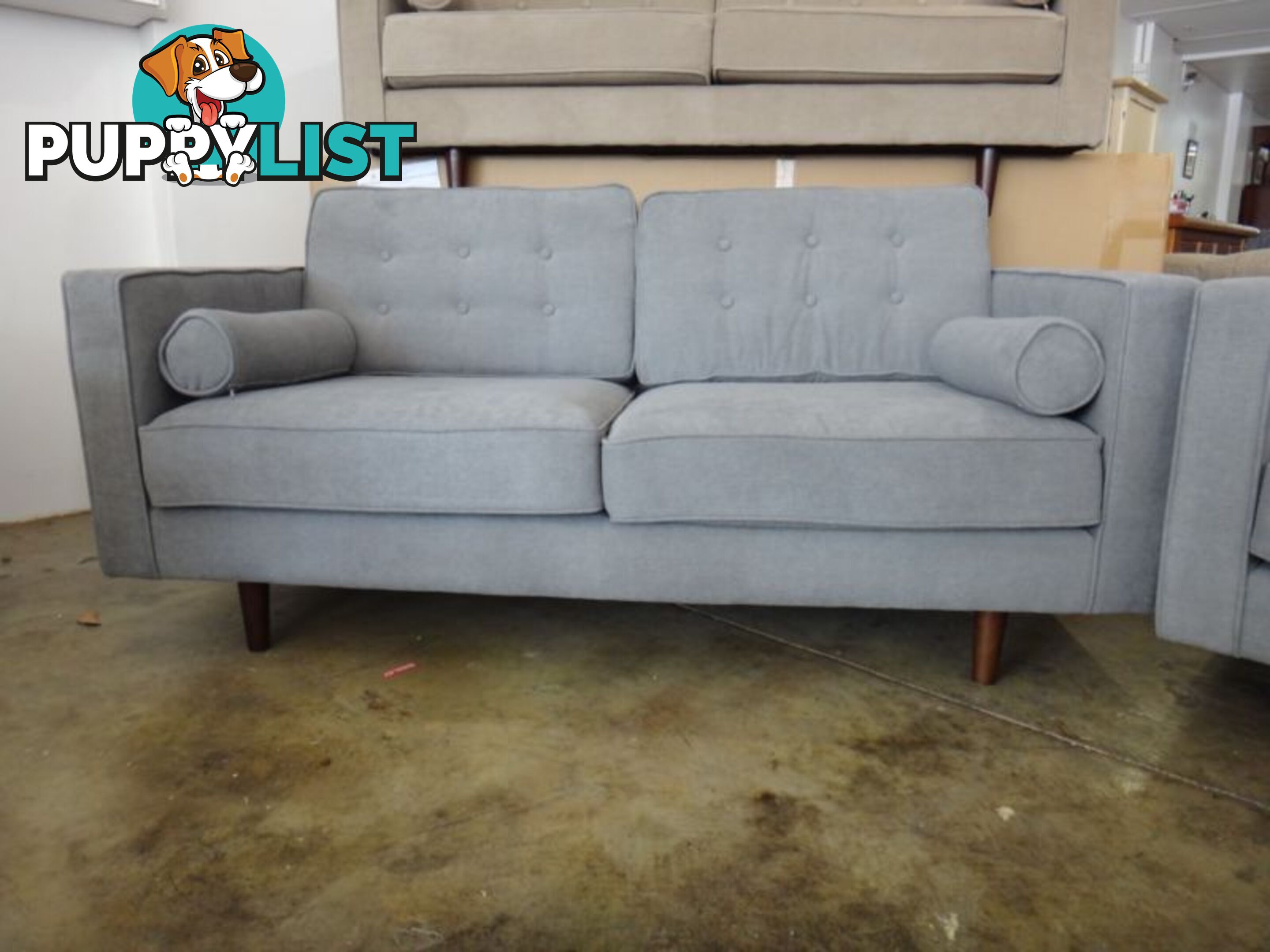 NEW RETRO SOFAS - FURNITURE DISCOUNT WAREHOUSE. $500