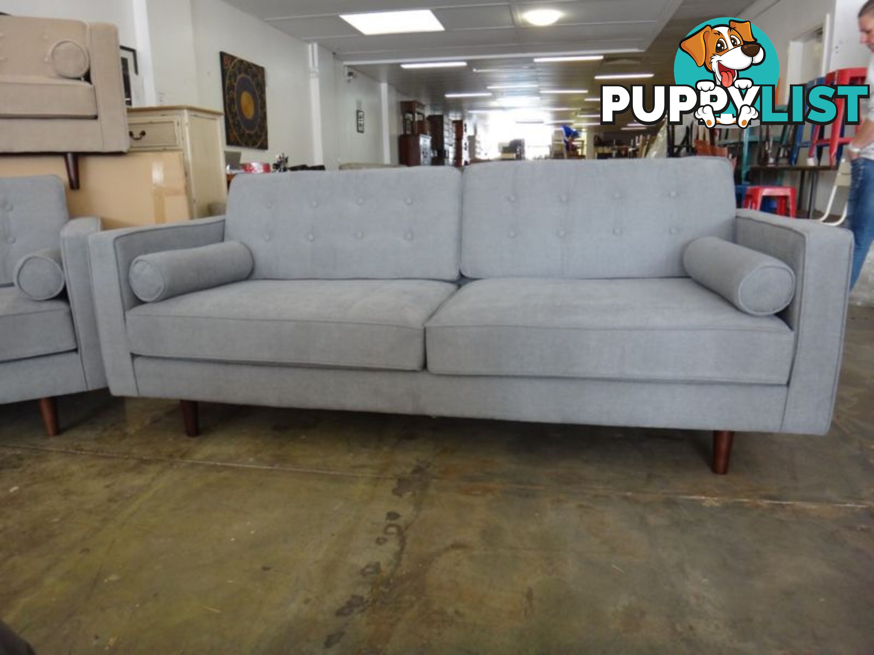 NEW RETRO SOFAS - FURNITURE DISCOUNT WAREHOUSE. $500