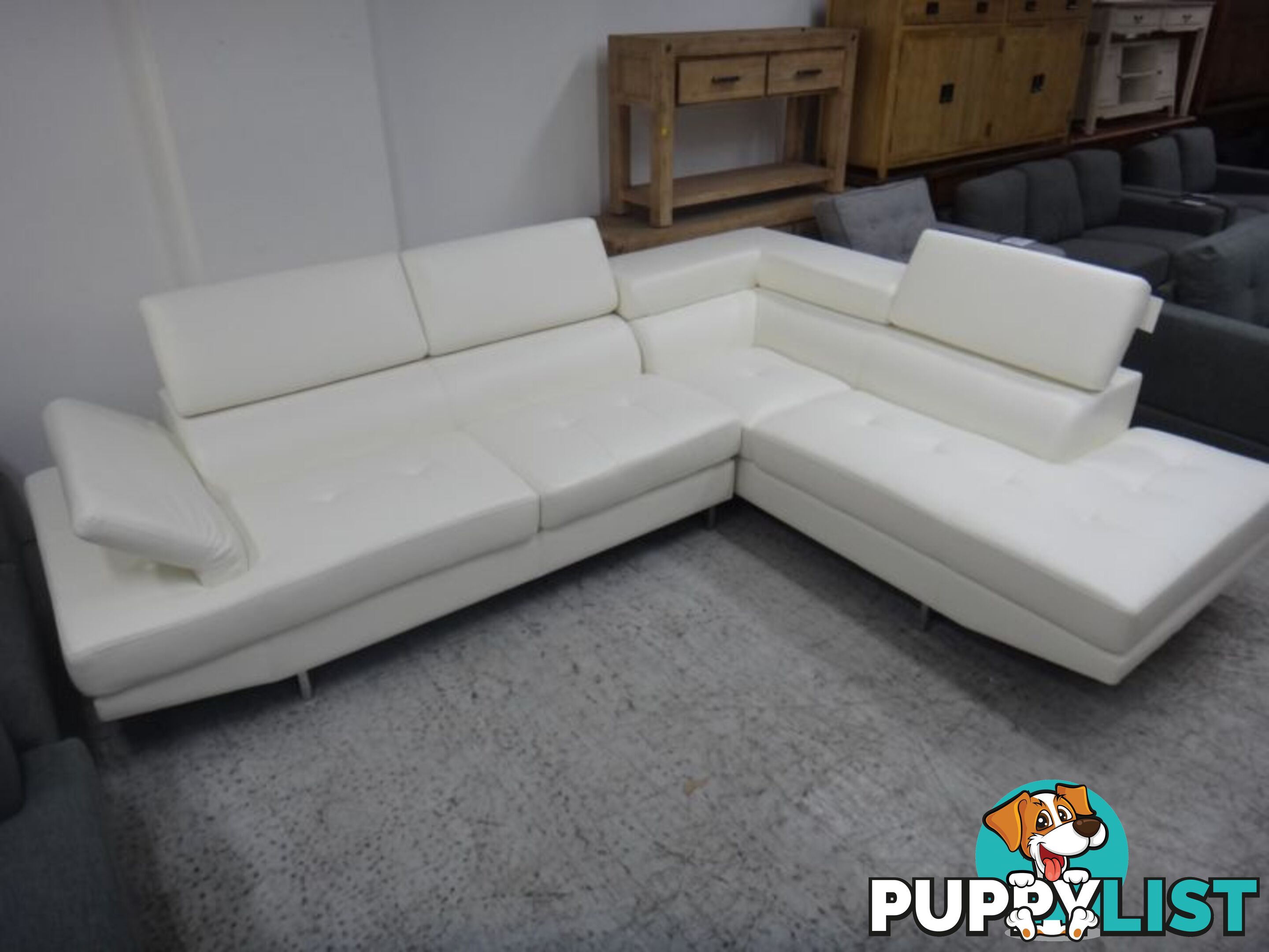 NEW ECLIPSE CORNER SOFA - 2 COLOURS BLACK & WHITE AVAILABLE