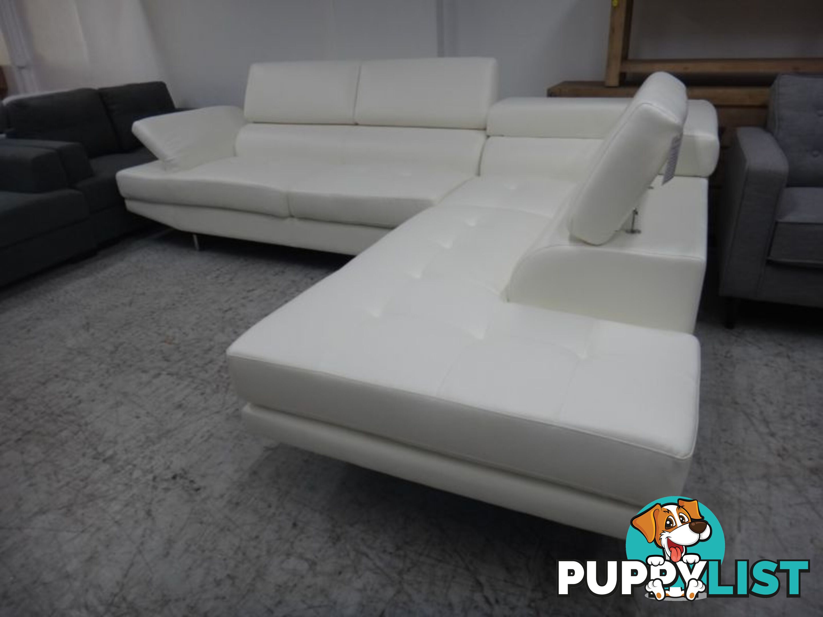 NEW ECLIPSE CORNER SOFA - 2 COLOURS BLACK & WHITE AVAILABLE