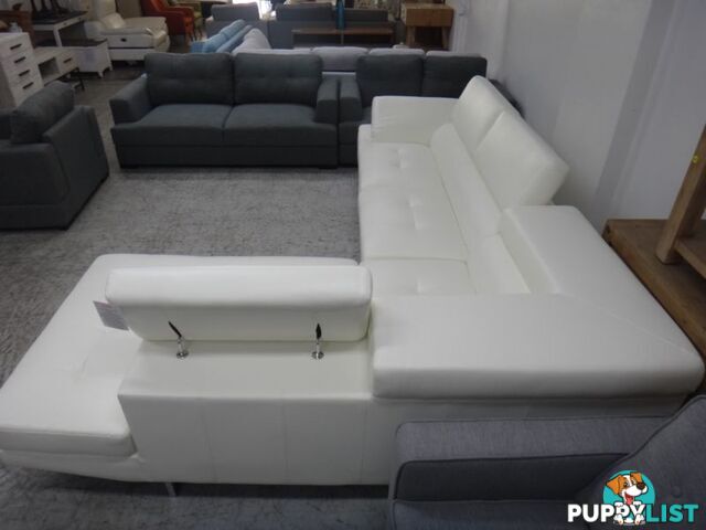 NEW ECLIPSE CORNER SOFA - 2 COLOURS BLACK & WHITE AVAILABLE