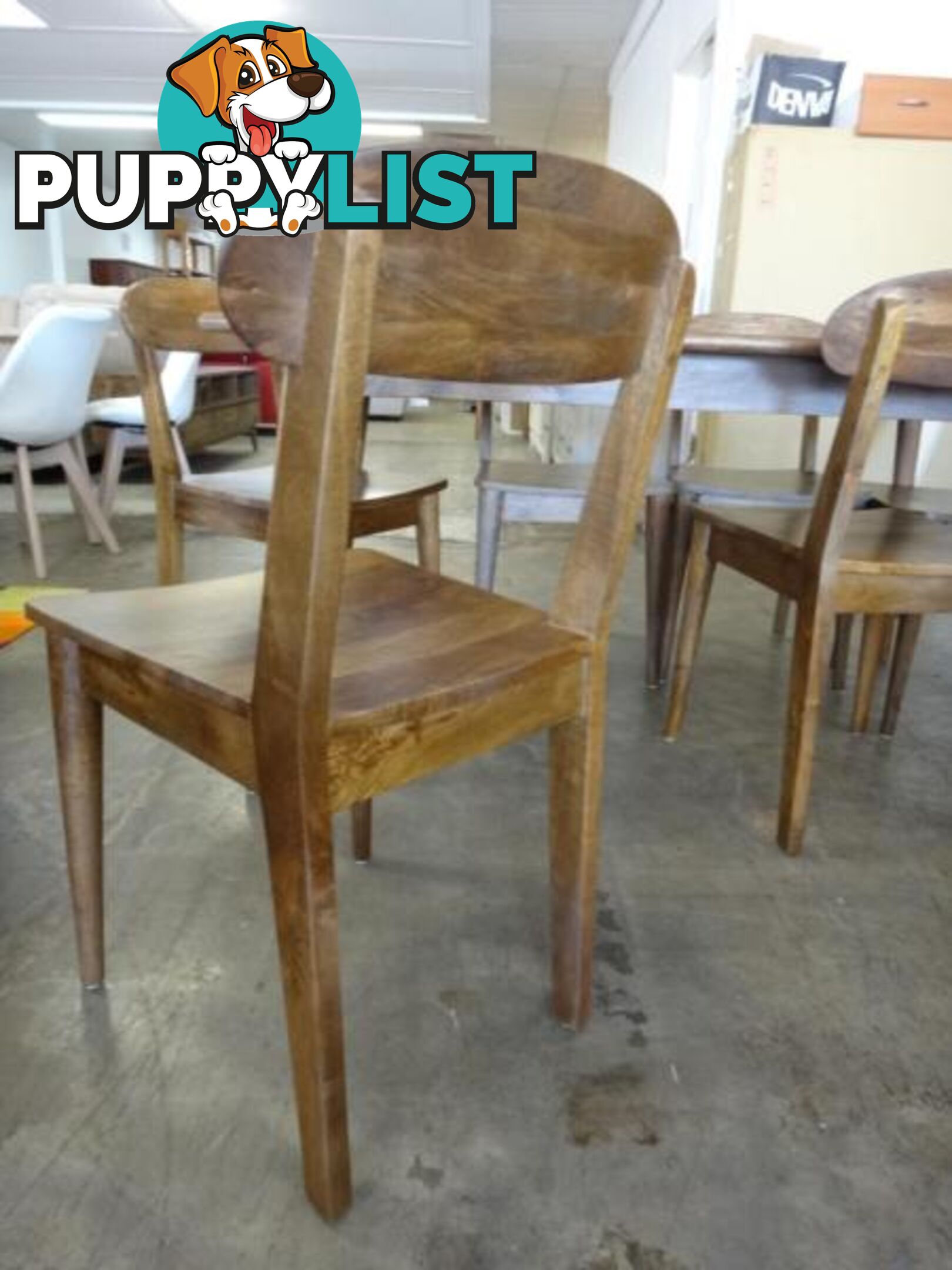 NEW RETRO DINING CHAIR - SOLID MANGO WOOD - DANISH DESIGN