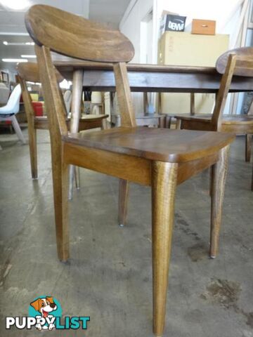 NEW RETRO DINING CHAIR - SOLID MANGO WOOD - DANISH DESIGN