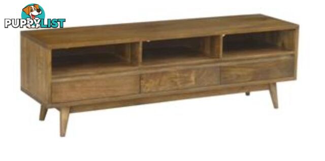 NEW RETRO TV UNIT LOWLINE ETU - SOLID MANGO WOOD