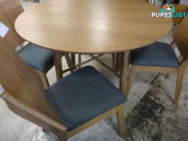 NEW DENMARK 5 PIECE DINING - DESIGNER RETRO FURNITURE SHOWROOM