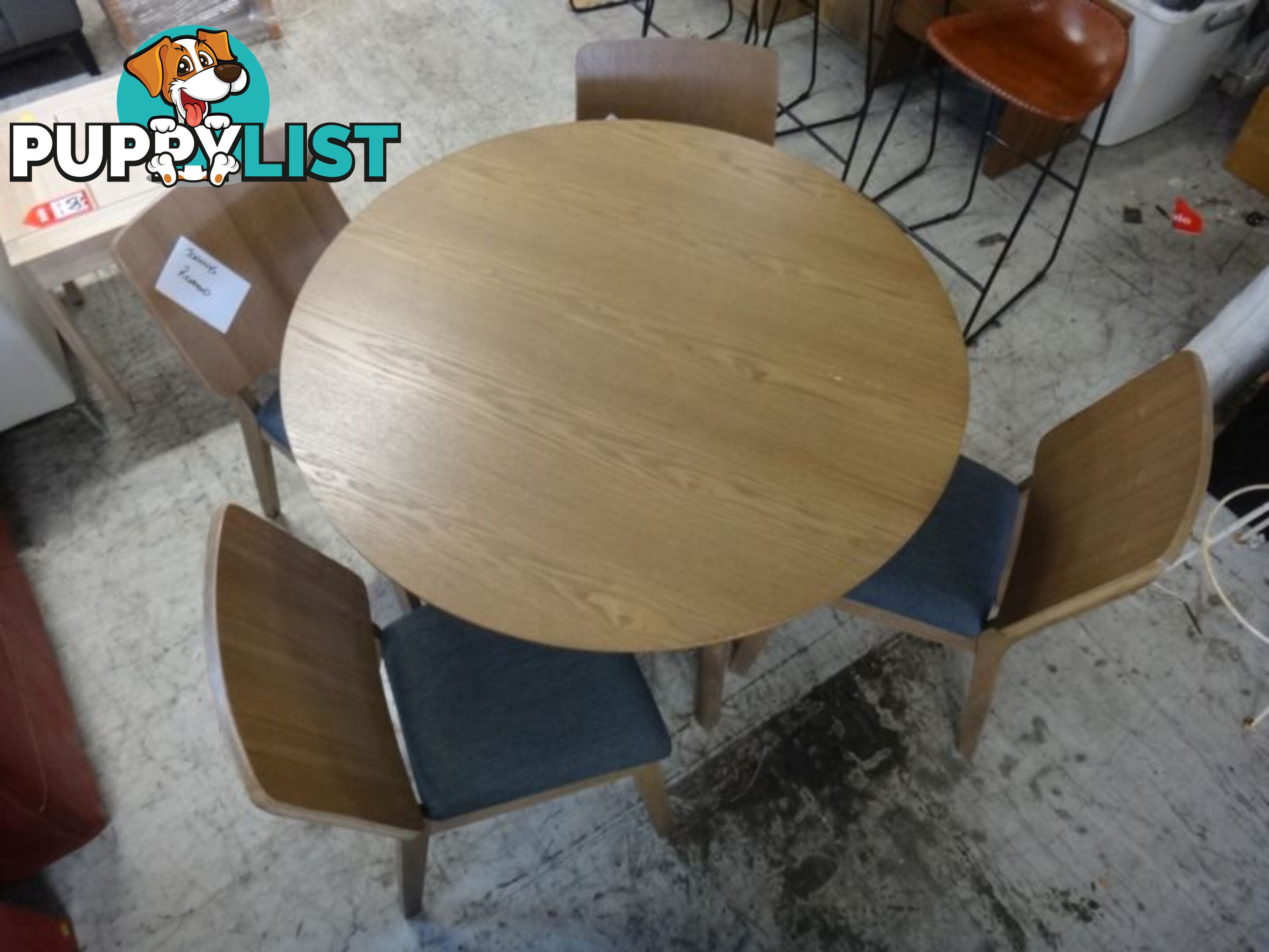 NEW DENMARK 5 PIECE DINING - DESIGNER RETRO FURNITURE SHOWROOM