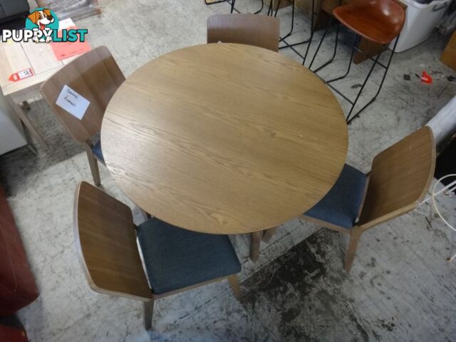 NEW DENMARK 5 PIECE DINING - DESIGNER RETRO FURNITURE SHOWROOM