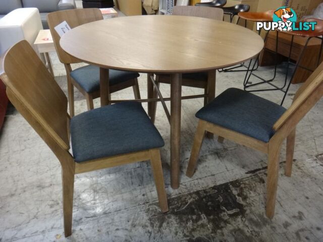 NEW DENMARK 5 PIECE DINING - DESIGNER RETRO FURNITURE SHOWROOM